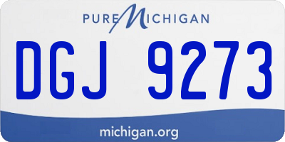 MI license plate DGJ9273