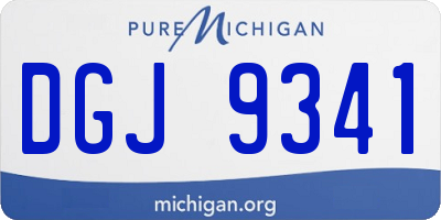 MI license plate DGJ9341