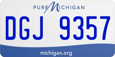MI license plate DGJ9357