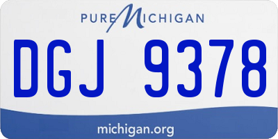 MI license plate DGJ9378