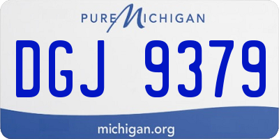 MI license plate DGJ9379