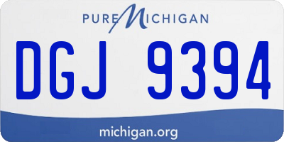 MI license plate DGJ9394