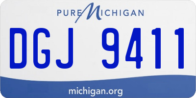 MI license plate DGJ9411