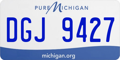 MI license plate DGJ9427