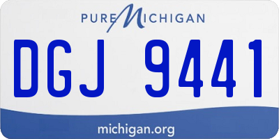 MI license plate DGJ9441