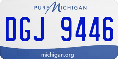 MI license plate DGJ9446