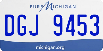 MI license plate DGJ9453