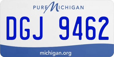 MI license plate DGJ9462