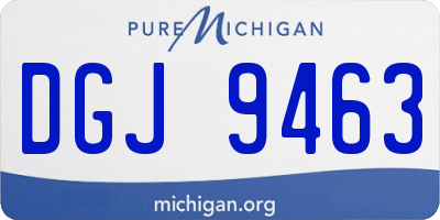 MI license plate DGJ9463