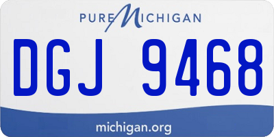 MI license plate DGJ9468