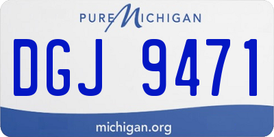 MI license plate DGJ9471