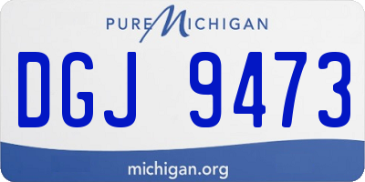MI license plate DGJ9473