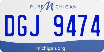 MI license plate DGJ9474