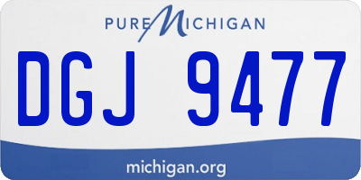 MI license plate DGJ9477
