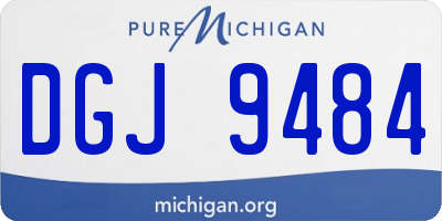 MI license plate DGJ9484