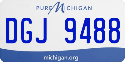 MI license plate DGJ9488