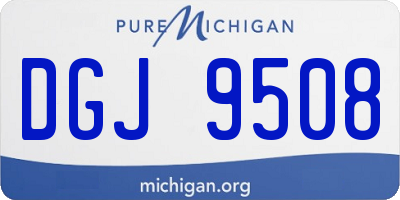 MI license plate DGJ9508