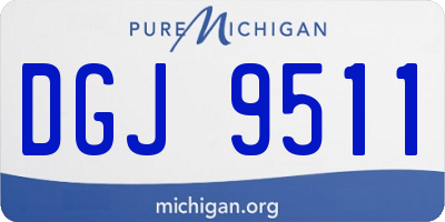 MI license plate DGJ9511