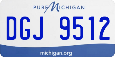 MI license plate DGJ9512