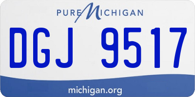 MI license plate DGJ9517