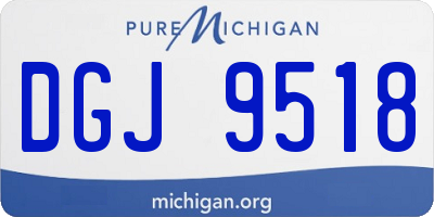 MI license plate DGJ9518