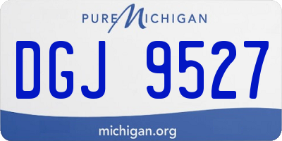 MI license plate DGJ9527