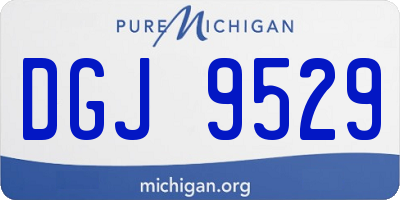 MI license plate DGJ9529