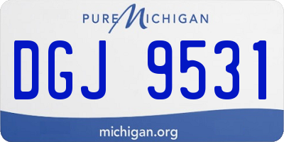 MI license plate DGJ9531