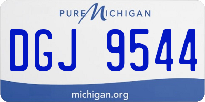 MI license plate DGJ9544