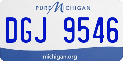 MI license plate DGJ9546