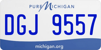 MI license plate DGJ9557