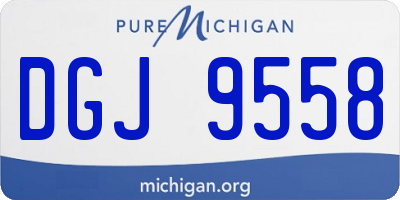 MI license plate DGJ9558