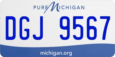 MI license plate DGJ9567