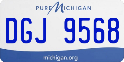 MI license plate DGJ9568
