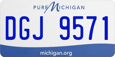 MI license plate DGJ9571