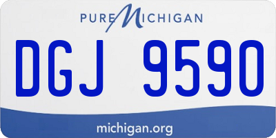 MI license plate DGJ9590