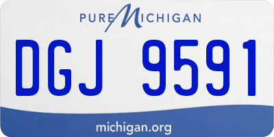 MI license plate DGJ9591
