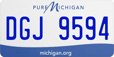 MI license plate DGJ9594