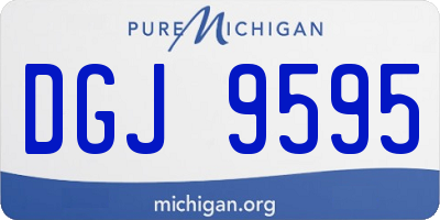 MI license plate DGJ9595