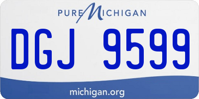 MI license plate DGJ9599
