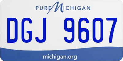 MI license plate DGJ9607