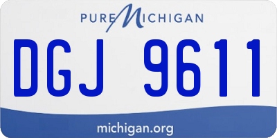 MI license plate DGJ9611