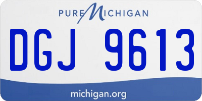 MI license plate DGJ9613
