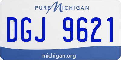 MI license plate DGJ9621