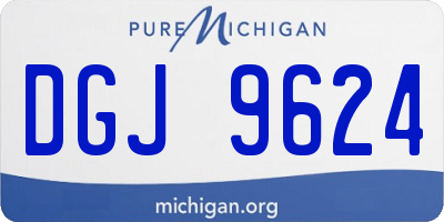 MI license plate DGJ9624