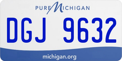 MI license plate DGJ9632