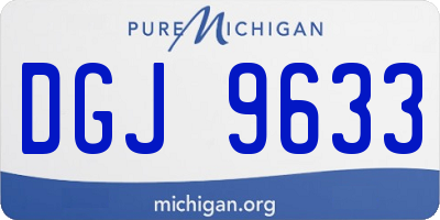 MI license plate DGJ9633