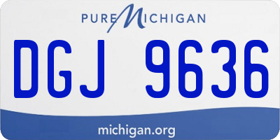 MI license plate DGJ9636