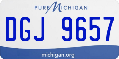 MI license plate DGJ9657