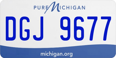 MI license plate DGJ9677